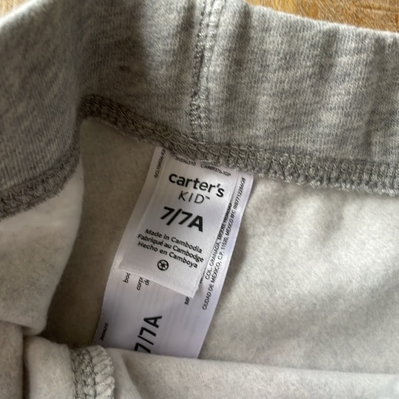 NWOT Carter’s boy’s sweatpants size 7 - Picture 3 of 5
